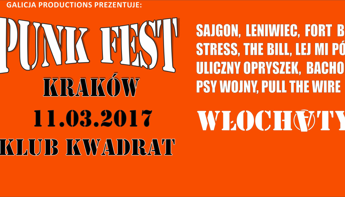 Punk Fest 2017 w Krakowie