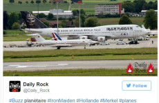 Jumbo Jet Iron Maiden, kontra samoloty Angeli Merkel i Francoisa Hollande’a