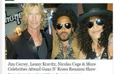 Jim Carrey, Lenny Kravitz, Nicolas Cage na koncercie Guns N’ Roses. Mamy setliste!!