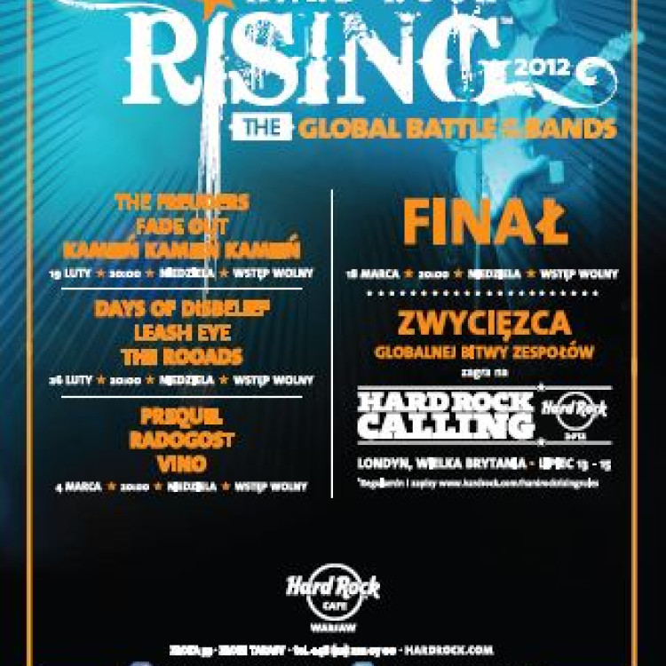 Hard Rock Rising w Hard Rock Cafe Warsaw