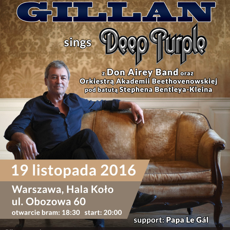 Ian Gillan sings Deep Purple na jedynym koncercie w Polsce