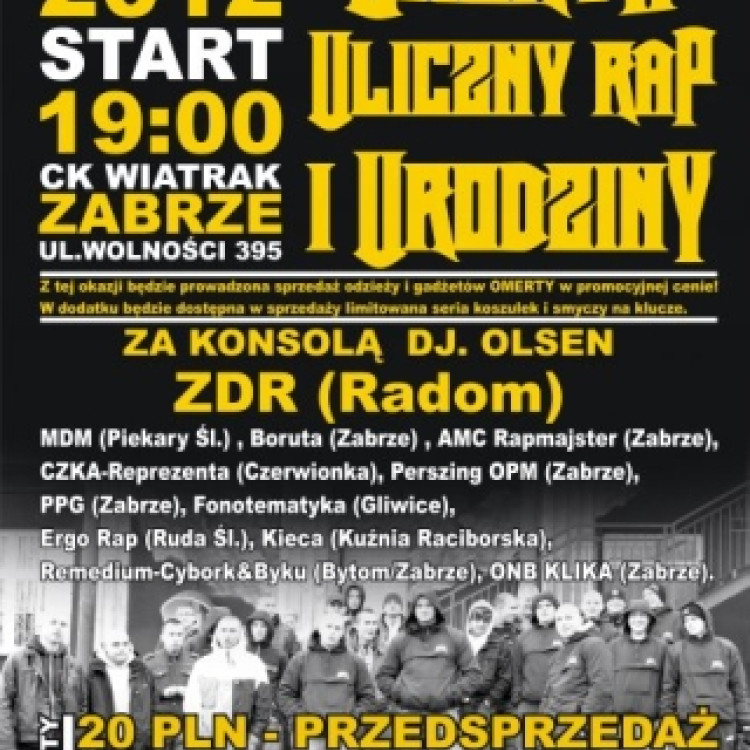 Już jutro - OMERTA Uliczny Rap - I Urodziny w CK Wiatrak