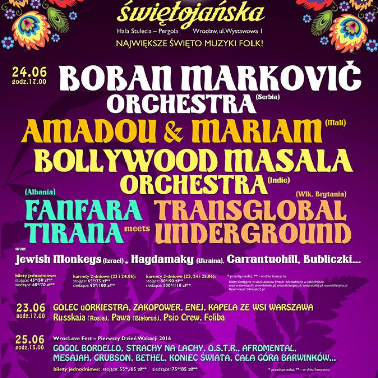 WrocLove FeST - międzynarodowa Noc Świętojańska 23-24 czerwca 